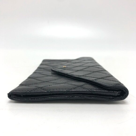 CHANEL Black Lambskin Leather Wallet - Picture 3 of 16
